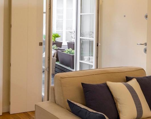 Bright studio with terrace