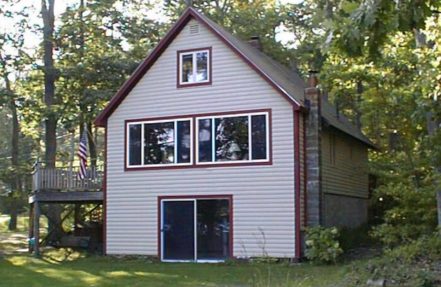 Bright waterfront home with beautiful views of Little Sebago Lake!