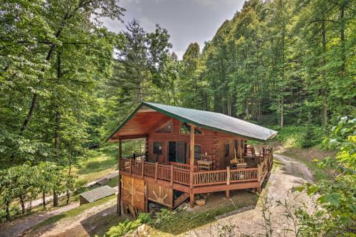 Bryson City Cabin with Wraparound Deck and Hot Tub