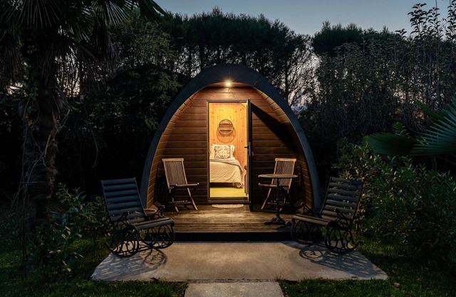 Bungalow Cultura mit Gemeinschaftsgarten und Klimaanlage