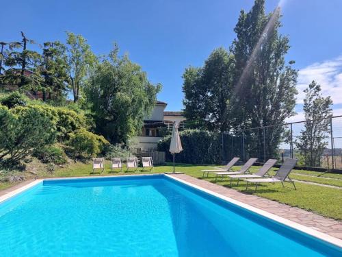 Ca' San Lorenzo - Villa panoramica con piscina - Vignale Monferrato