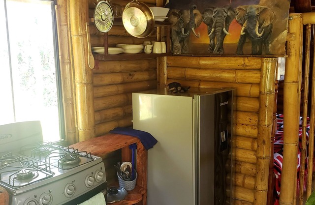 Cabaña en guadua en las montañas de marinilla