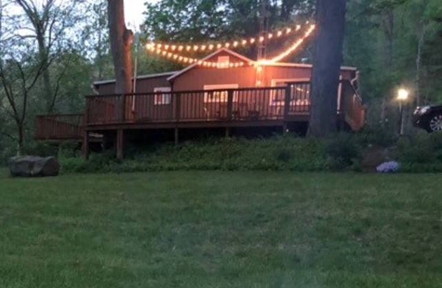Hütte am Fluss der kleinen Eulen !! 2-Zimmer-Ferienhaus direkt am Fluss.