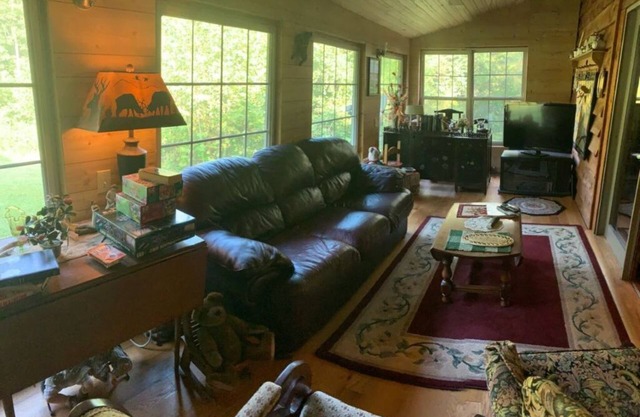 Cabin hidden in the woods 2 miles off I77 by OH WV border
