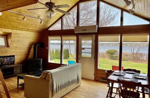 Cabin on the beach.
