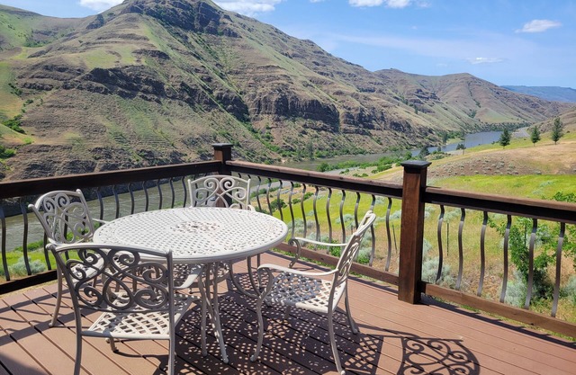 Cabin overlooking Salmon River south of White Bird - Family friendly + Starlink!