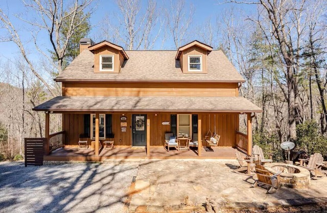 Cabin with Game Room and Fire Pit in Heart of N. GA Wine Country!