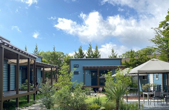 Cabin with wood deck bonfire view / Minamitsurugun Yamanashi