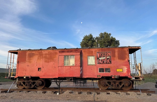 Caboose on a quiet country road with WiFi, AC