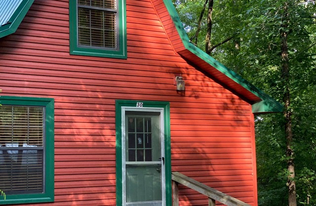 Caddo River Crossing Cabin F - Blick auf den Fluss und Zugang