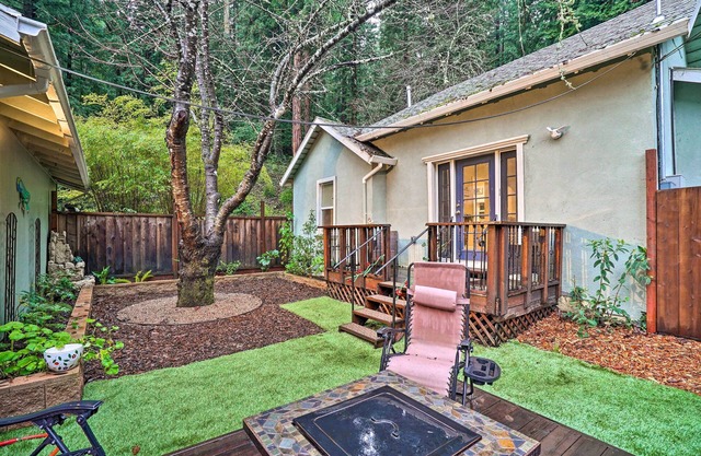 California Cottage < 4 Mi to Redwood Hiking Trails