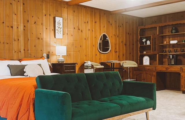 Calm, stylish space. Across the street from the park. Perfect little getaway.
