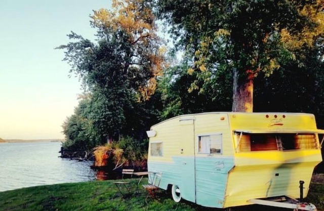 Camping in a Vintage Shasta Camper with Kayaking!