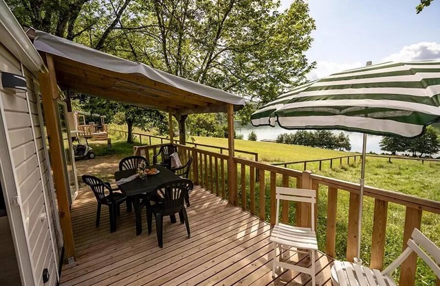 Campsite Flower du Lac de Causse*** - Mobil home Confort 3 rooms 6 people Lake view