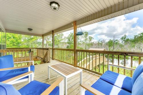 Canal-Front Abode with Private Dock in Bay St Louis