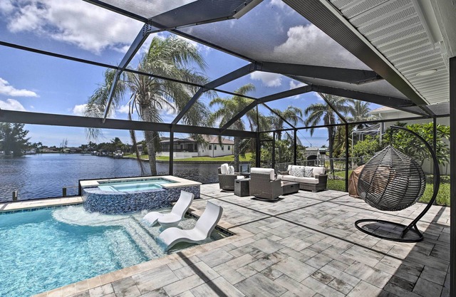 Canal-front Cape Coral Home: Pool & Patio
