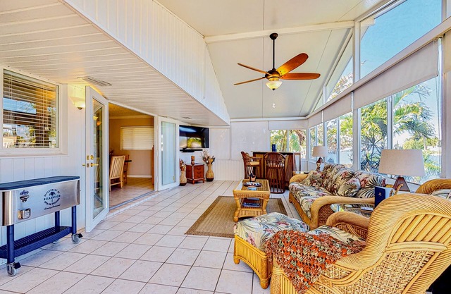 Canal-front, dog-friendly home with private pool and dock - snowbirds OK