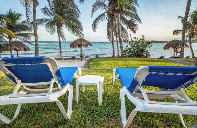 Caribbean sea front 2 BR 2 BA - Ground Floor- Large Pool -Seaweed-Free Beach