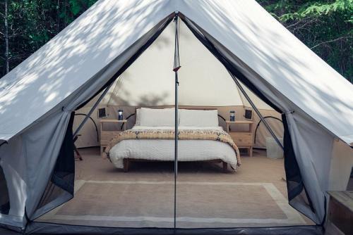 Carson Glamping Escapes in this Wonderful Bell Tent Rental in Washington