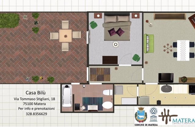 Casa Bilú Terrasse - Matera - Sassi Bereich