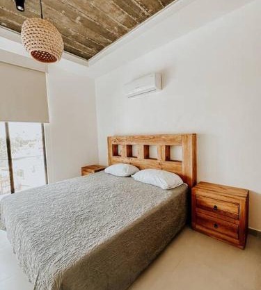 Casa Calec: Dpto B. con piscina/2 min. playa