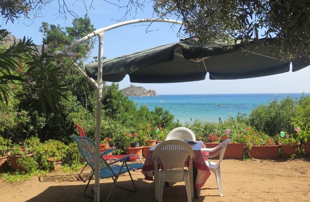 Casa con giardino sulla spiaggia