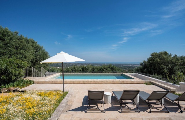 Casa D'Estate : Meerblick und Pool nur 7 km von den Stränden entfernt.