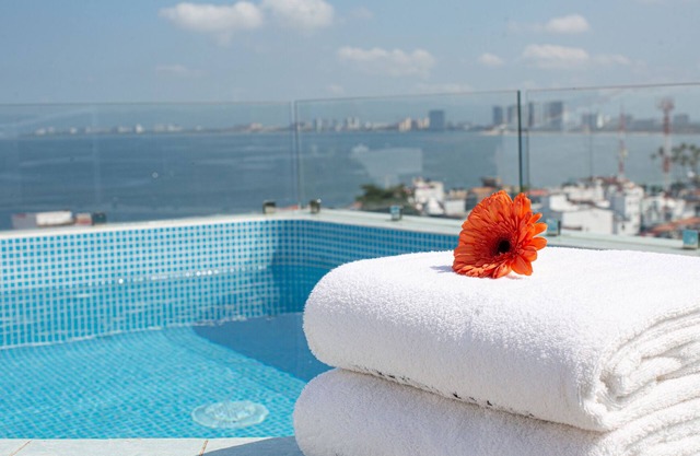 Casa de la Luz Brand-new villa just above the Malecón overlooking Banderas Bay.