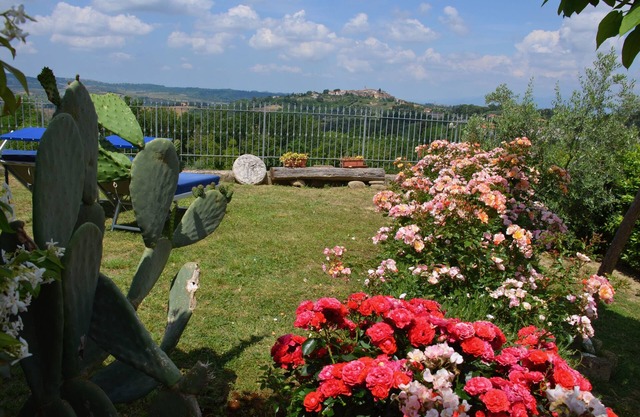 Fewo Magnolia Veranda, großer Garten und traumhaften Blick - Ferienhaus TERRA