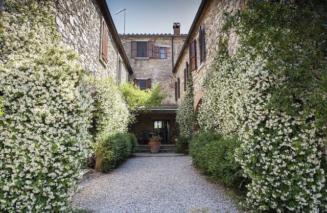 Casa Monia A: Eine helle und elegante Wohnung, die aus einer alten Mühle umgebaut wurde.