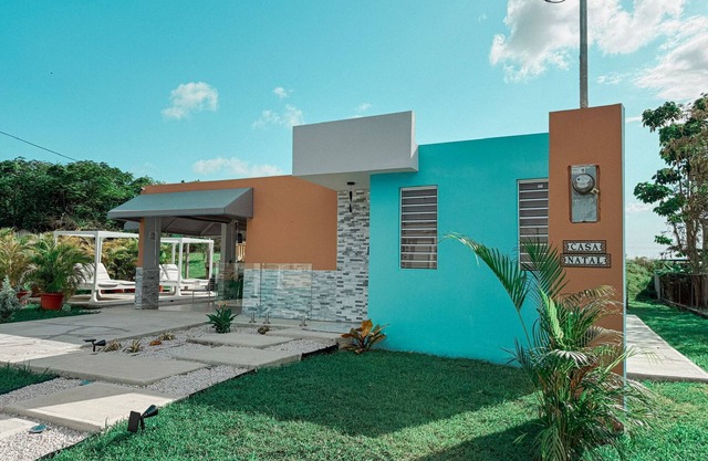 Casa Natal 3-bedroom house in welcoming Cabo Rojo with WiFi, AC, and pool!