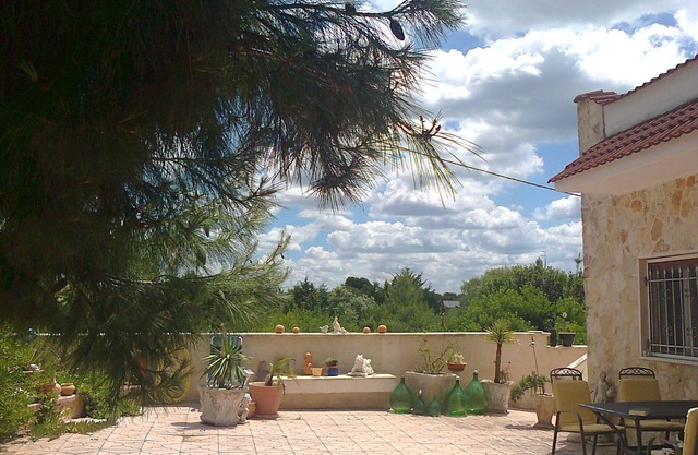 Casa Roma in Apulien Dachterrasse mit Meerblick nur 1800 Meter zum Meer