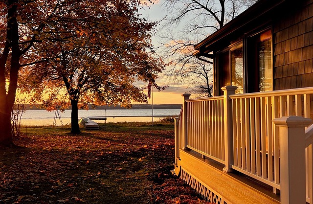 CAYUGA LAKE LIVING WITH SUNSETS IN VILLAGE OF AURORA