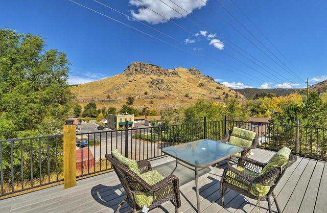 Central Lava Hot Springs Studio with Deck and Views!