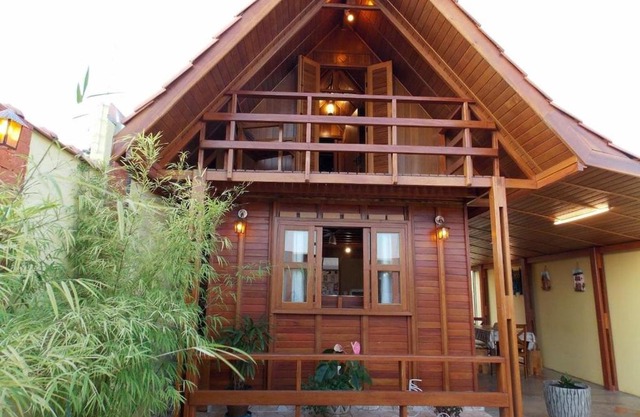 Chalé Paraíso com piscina privativa em Brotas SP