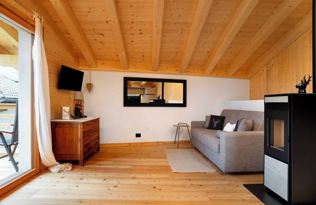 Chalet 'Bio Maso Nido Verde' mit Bergblick, Balkon und WLAN