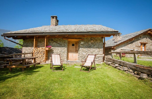 Chalet 'Civico 1' mit Bergblick, privatem Garten und WLAN