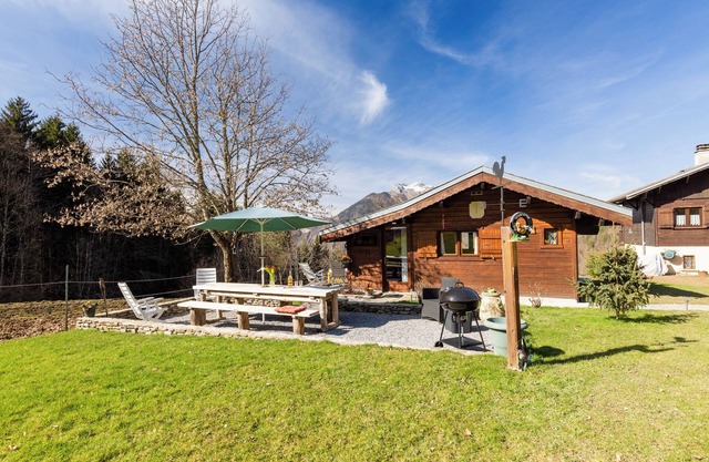 Chalet 'Sauvage' mit Bergblick, privater Terrasse und WLAN