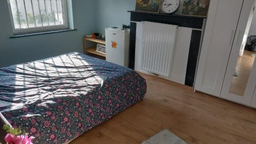 Chambre confortable avec un lit double à schaerbeek cle bleu