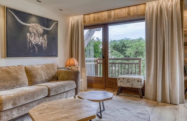 Gemütliche 2-Zimmer-Wohnung mit Balkon und Garage, direkte Pistennähe in Megève