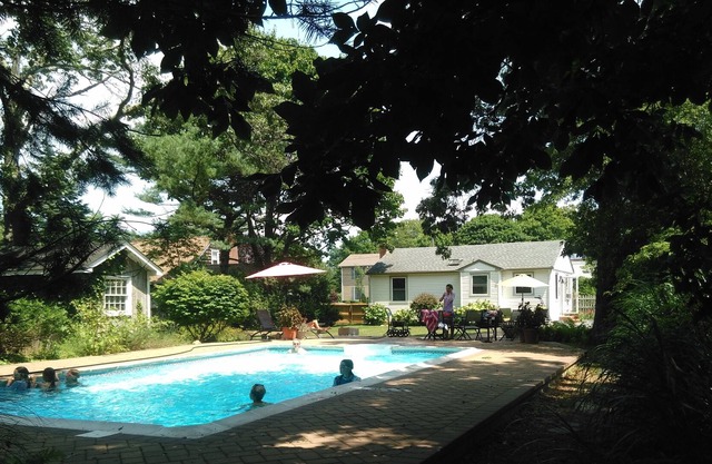 Charming 2 bed house with pool, large backyard in Bellport Village, NY #343-2020