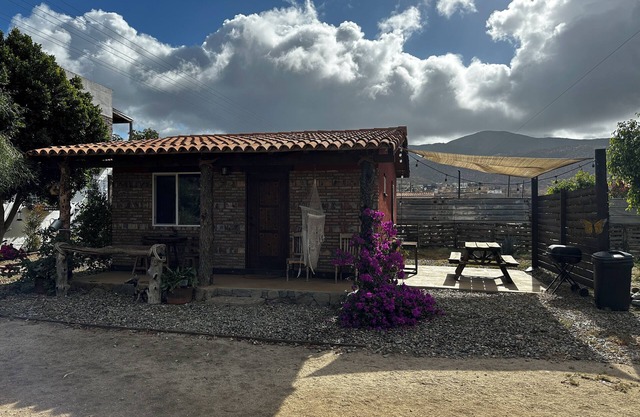 Charming 2-bedroom cabin in Valle de Guadalupe at Cerveceria Bellinghausen.