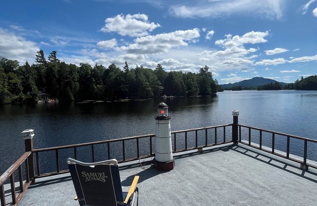Charming 2-bedroom cabin on the water! Featuring boathouse and dock Saranac Lake
