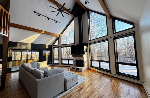 Charming A-Frame Retreat with Fireplace & Scenic Woodlands