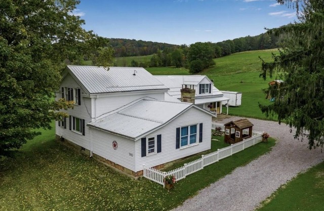 Charming Farmhouse, including barn filled with horses and livestock