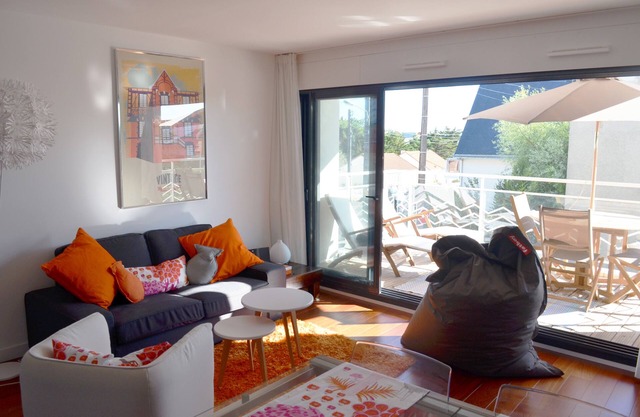 Charmante neue Wohnung 200 m vom Bonne Source Strand entfernt