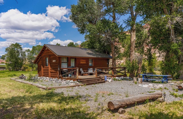 Charming riverfront 2-bedroom cabin in enchanting Dubois with WiFi