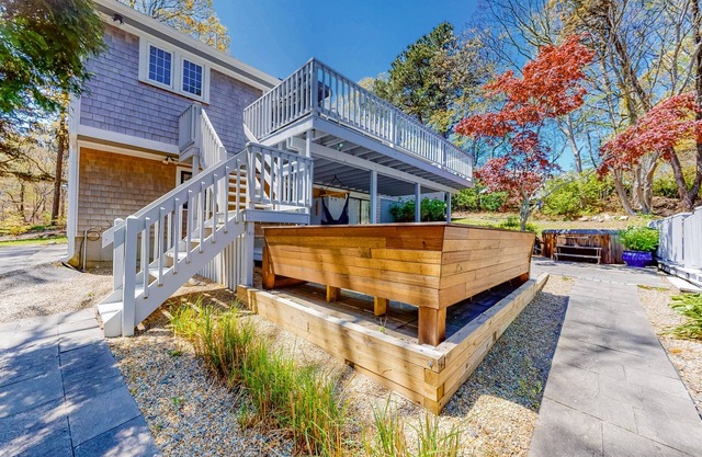 Charming & Spacious Cape Cod Eden By the Beach | Pool, Hot Tub & Fireplace