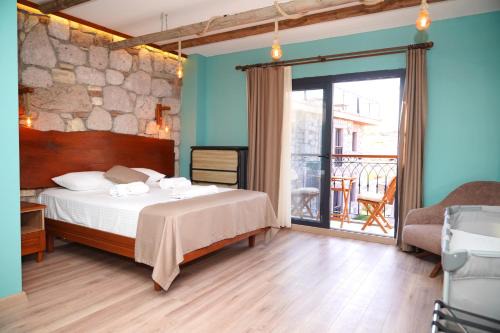 Charming Stone Studio with Balcony & Breakfast-8
