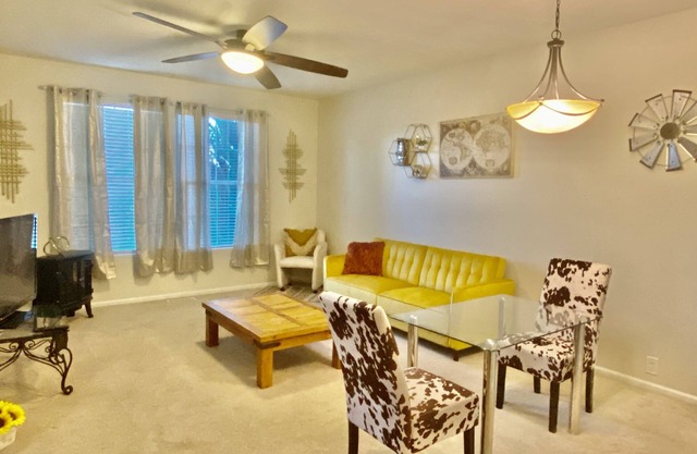 Charming two-story, garage, PLUS foreign car rental! Lodging & Transportation!!